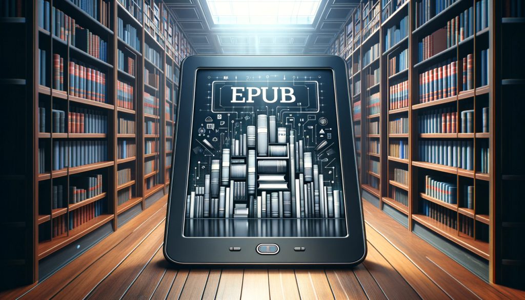 Biblioteca digital com livros em formato EPUB