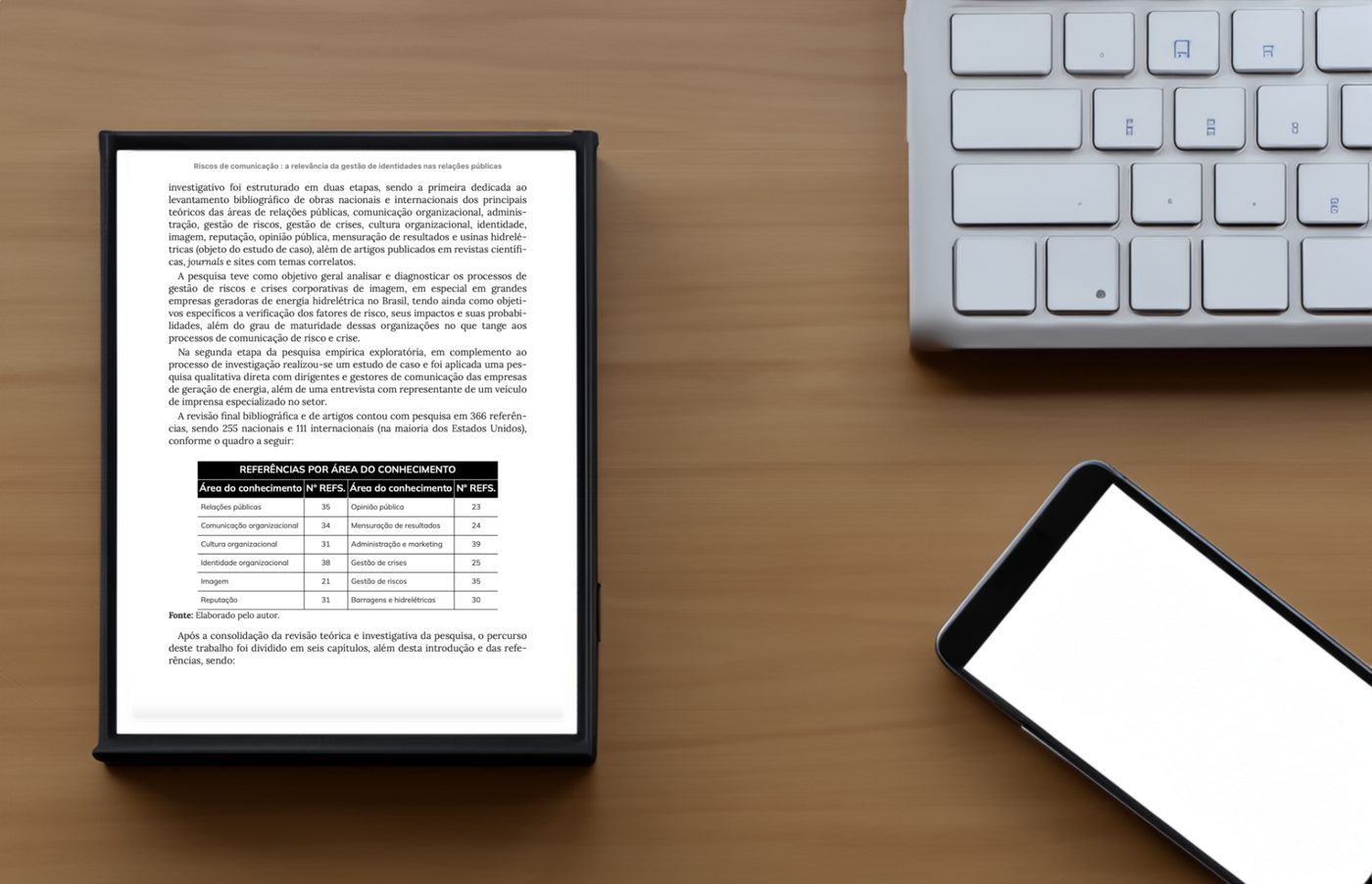 Detalhe de layout fluido adaptado a diferentes tamanhos de tela