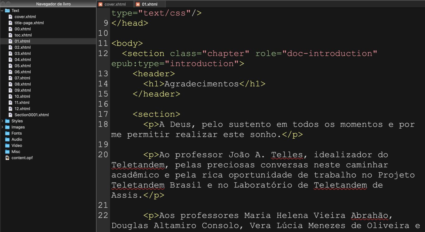 Detalhe de tabelas e referências cruzadas preservadas na conversão digital